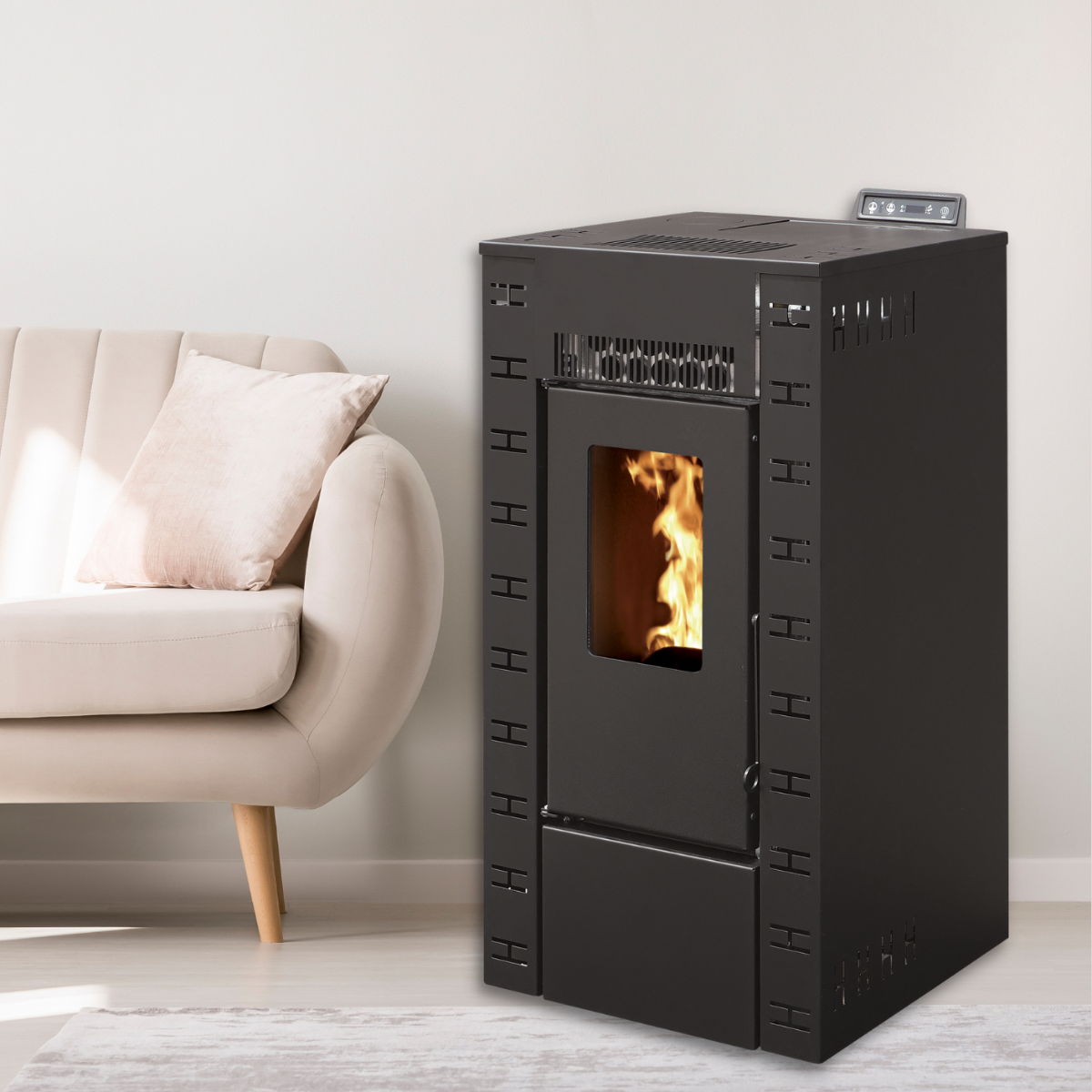 Poêle à granulés étanche EMAFLAM DALA 7,92 kW — Wi-Fi